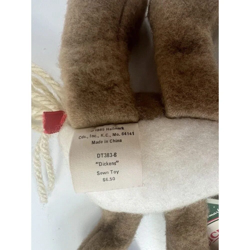 Lot of 2 Vtg Hallmark Floppy Friends 1980s Plush Stuffed Animal Dickens & Archie